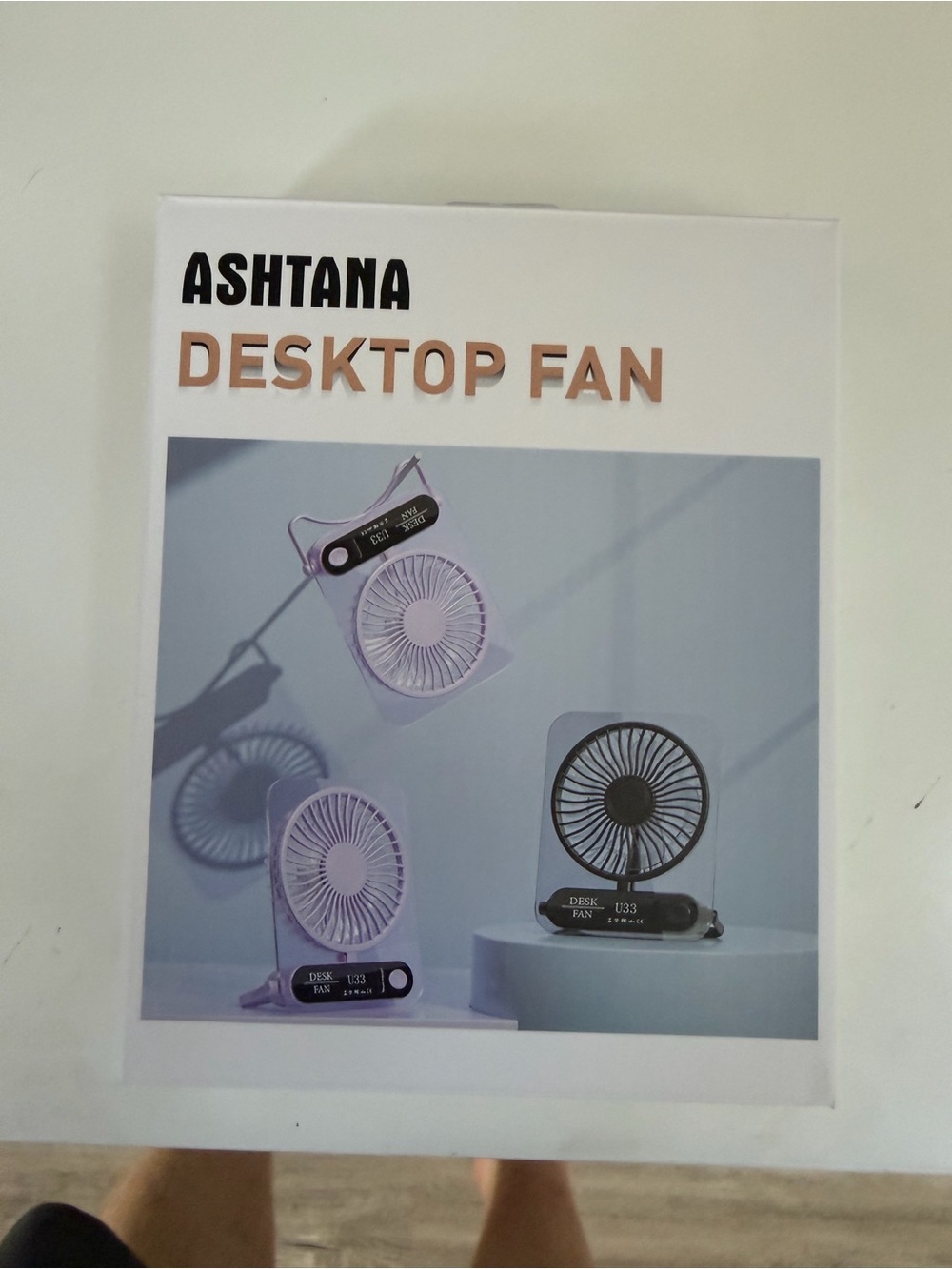 ASHTANA Pink Desktop Fan - U33 - Picture 3 of 4